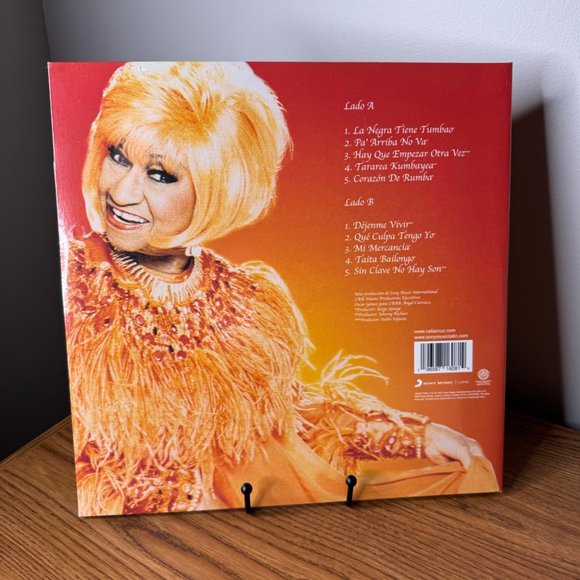 Celia Cruz La Negra Tien Tumbao Exclusive Limited Tangerine Colored Vinyl LP NEW - Picture 2 of 2
